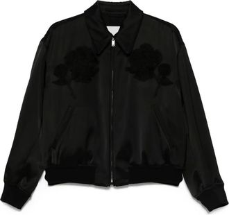 Jil Sander duchess-satin jacket - Black