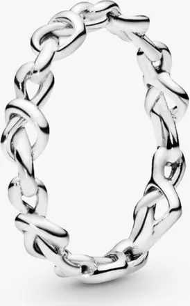 Pandora Knotted Hearts Sterling Silver Ring, Size 48