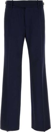 Dolce & Gabbana Navy Blue Flat Front Pants