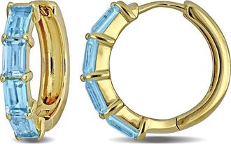 Delmar Semiprecious Stone Hoop Earrings in Blue at Nordstrom Rack