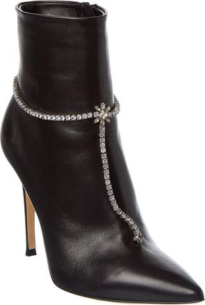 Gianvito Rossi Brilliant 105 Leather Bootie