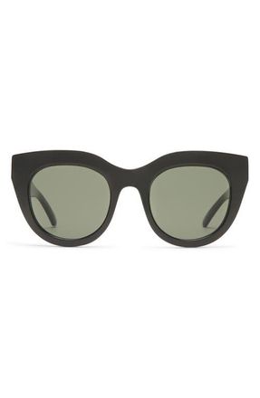 Le Specs Air Heart 51mm Sunglasses in Black/Gold at Nordstrom