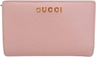 Gucci Pre-owned 772640 Portemonnee - Dames - Vintage Accessoires - Roze - ONE Size - Leer - Vintage