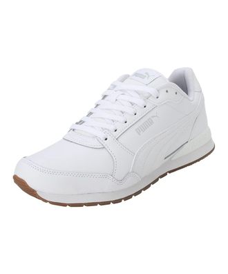 Puma Puma Unisex Adults St Runner V3 L Sneakers, Puma White-Puma White-Gum, 10.5 UK