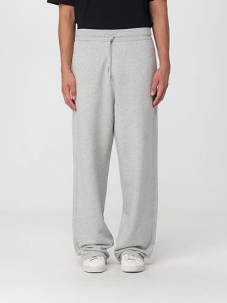 Ami Pantaloni jogging in cotone a gamba dritta con logo ricamato