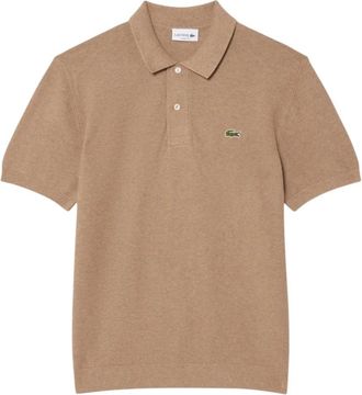 Lacoste Klassiek gesneden gebreide polo - Heren - Polos - Bruin - S - Katoen - Tops