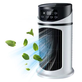 OEM Para Aires Acondicionados, Ventilador Peque&ntilde;o Con 6 Velocidades, Aire Acondicionado Con Tanque De Agua De 300 Ml, Enfriador De Aire Por Evaporaci&oacute;n De