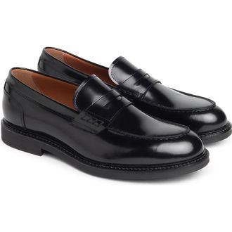 Nero Giardini Penny Loafer in Black at Nordstrom, Size 11-11.5Us