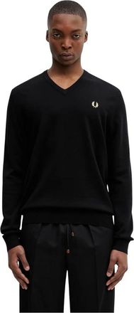 Fred Perry V-neck Truien - Heren - V-hals truien - Zwart - M - Truien & Vesten