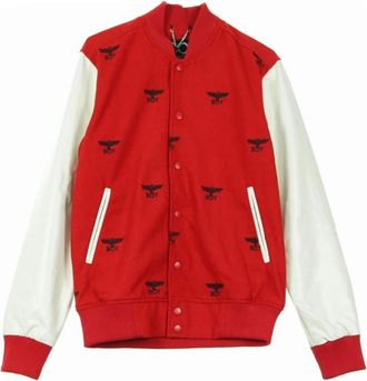 Boy London college jack man jongen herhaal varsity - Heren - Bomber jackets - Rood - S - Jassen