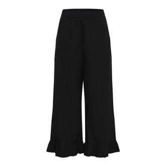 Kaffe Wijde broek - Dames - Broeken - Zwart - Maat: 3XL
