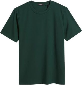 Theory Essential Crewneck T-Shirt in Pine at Nordstrom, Size Xx-Large