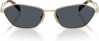 Prada 0pr D50s Angular Gold Sunglasses