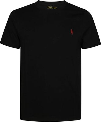 Polo Ralph Lauren Casual Katoenen T-Shirt voor Mannen - Heren - T-shirts - Zwart - L - Katoen - Tops