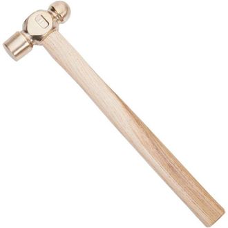 OEM Martillo De Estampar De Lat&oacute;n Antichispas De 33 Cm De Largo Con Cabezas De Doble Cara Y Mango De Madera Para Proyectos De Bricolaje - Crezuo