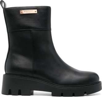 Twinset Chelsea Boots - Dames - Enkellaarsjes - Zwart - 40 EU - Schoenen
