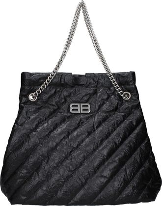 Balenciaga Umh&auml;ngetaschen Damen Leder Schwarz