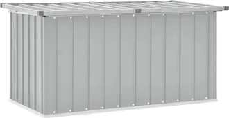 vidaXL Baule Da Giardino Grigio 129x67x65 Cm - Vidaxl