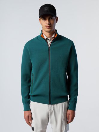 North Sails Trui Technisch gebreide ritssluiting over de hele lengte