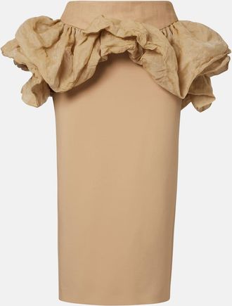 Max Mara Gonna a matita Baccano con peplo