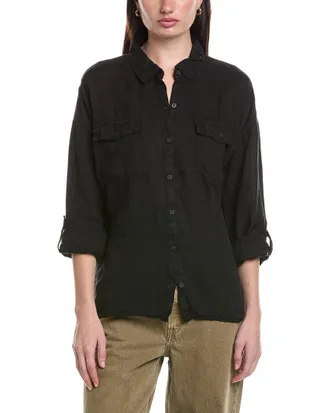 Xcvi Whitson Button-Up Linen Shirt