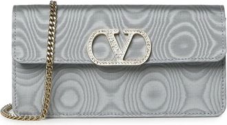 Valentino Garavani Tassen, Dames, Blauw, ONE Size, VLogo Signature Portemonnee Met Bandje