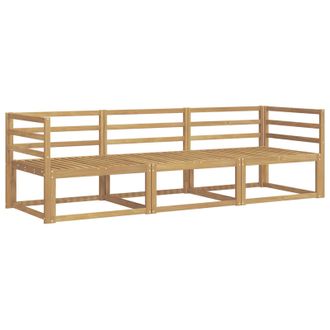 vidaXL Conjunto De Sof&aacute;s De Exterior 3 Pcs Blanco 245,5 X 83 X 73 Cm Vidaxl