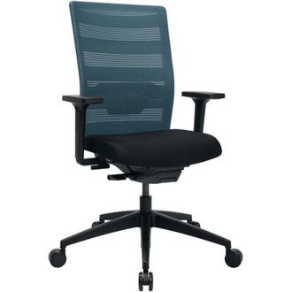 Topstar Silla Giratoria De Oficina Con Tecnolog&iacute;a S&iacute;ncrona Negro/gasolina 420-540mm M.reposabrazos Trgf.110kg