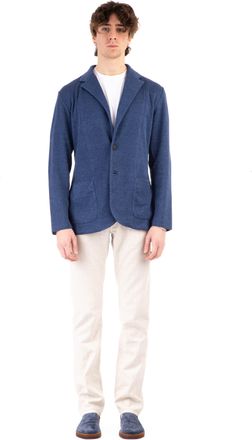 Lardini Linen-Cotton Knit Jacket