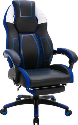 Clp Silla De Oficina Clovis En Polipiel Negro/azul