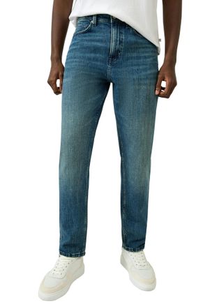 QS by s.Oliver Relax-fit-Jeans QS Style Devon, Herren, Gr. 30, L&auml;nge 32, mid blau, Denim/Jeans, Obermaterial: 99% Baumwolle, 1% Elasthan, unifarben, relaxed fit kn&ouml;c