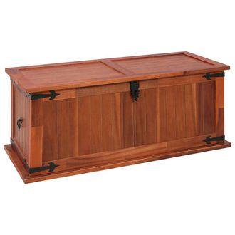 vidaXL Ba&uacute;l De Almacenamiento De Madera Maciza De Acacia 90x45x40 Cm Vidaxl
