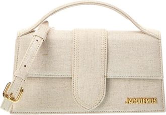 Jacquemus Bambino Large Linen Shoulder Bag