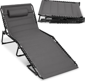 Best Choice Products Extra Wide Padded Patio Chaise Lounge Chair, Portable Recliner w/ 8 Positions