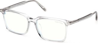 Tom Ford Blue Light Block Square Mens Eyeglasses FT6100-D-B 020 56