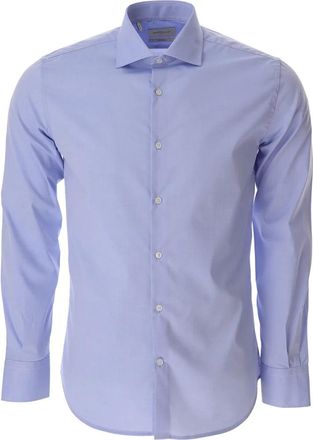 Brooksfield Formal Shirts - Heren - Zakelijke Overhemden - Blauw - S - Overhemden
