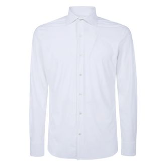 Tintoria Mattei Technical Shirt - Heren - Zakelijke Overhemden - Wit - 3XL - Overhemden