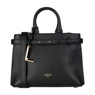 Lancel Zwarte Carryall Zip Handtas Faubourg - Dames - Handtassen - Zwart - ONE Size - Leer - Tassen