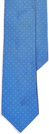 Ralph Lauren Purple Label Polka Dot Silk Tie in Pinot Blue at Nordstrom