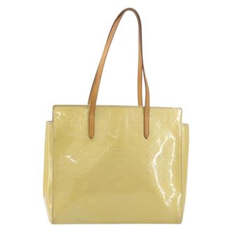 Louis Vuitton Catalina Monogram Vernis Yellow Patent_Leather Handbag (Pre-Owned)