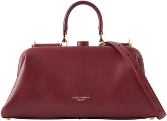 Dolce & Gabbana Maroon Grandma Medium Satchel
