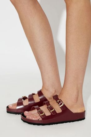 Birkenstock Florida Fresh Slides, Womens, Burgundy