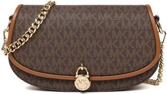 Michael Kors Tassen, Dames, Bruin, ONE Size, Polyester, Mila Kleine Convertibele Crossbody Tas