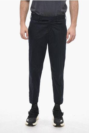 Neil Barrett Slim Fit BARRETT METAL-broek met verstelbare enkels in blauw