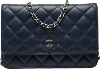 Chanel Borsa Chanel Vintage Pre-owned in Pelle Trapuntata - - Pre-owned - Donna - Blu - ONE SIZE