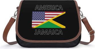 Generic US Jamaica Flag Fashion Womens Crossbody Bags Novelty Handbag Shoulder Bag Purse