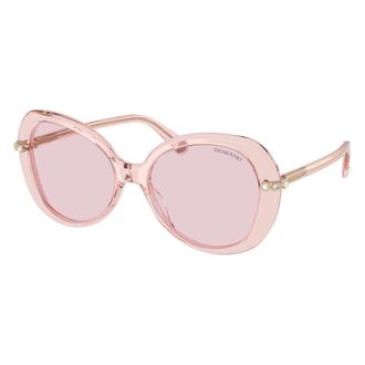 Swarovski Sunglasses, female, Pink, Size: 55 MM Butterfly Sunglasses
