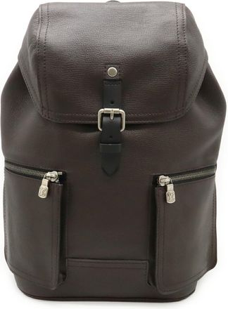 Louis Vuitton Marron Utah Leather Backpack (Pre-Owned)