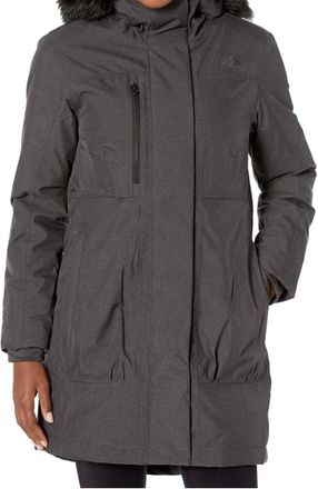 The North Face Womens Downtown Parka In Tnf Dark Grey Heather