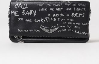 Zadig&Voltaire Pochette Rock Zadig & Voltaire in pelle a grana con stampa Graffiti